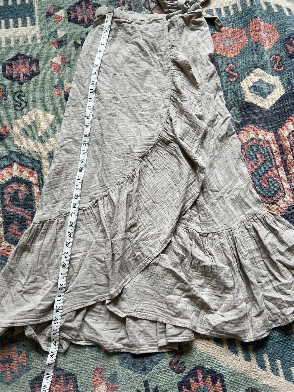 Mango Ruffle Wrap Skirt - Picture 4 of 10
